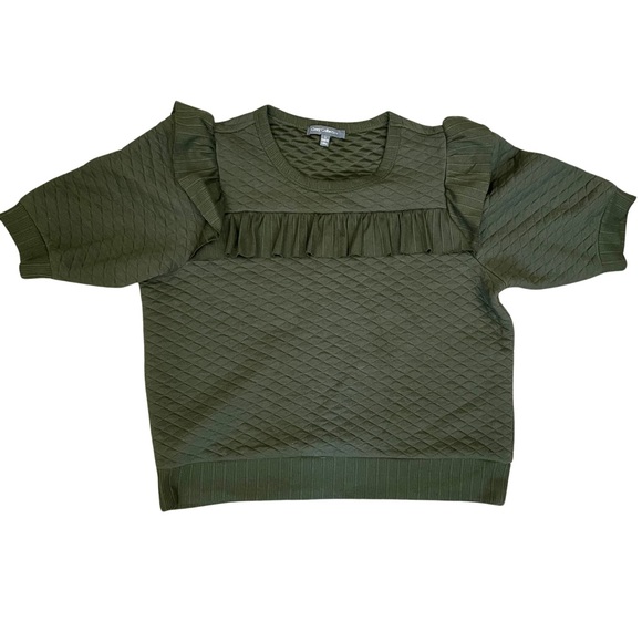 Grey Collective Mixed Media Sweatshirt NWOT L - Picture 4 of 4